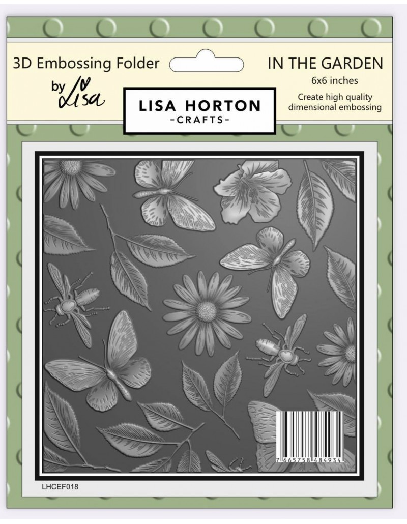 Lisa Horton 3D Embossing Folder In the Garden LHCEF018