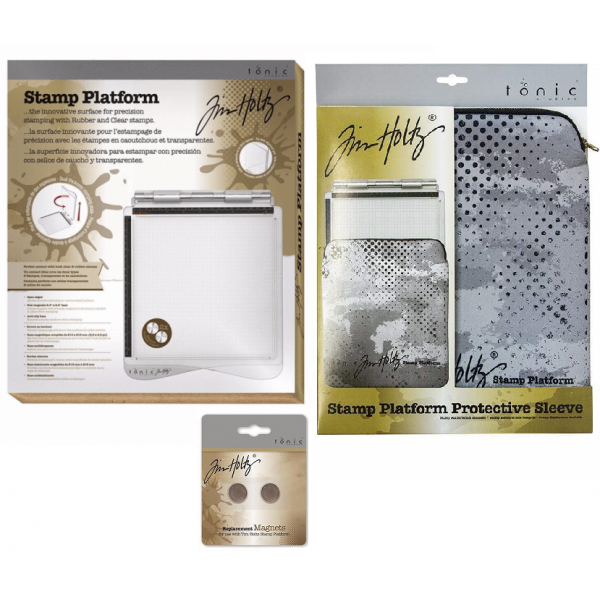 Tim Holtz Stamping Platform with extra Magnets and Sleeve - 170BUN