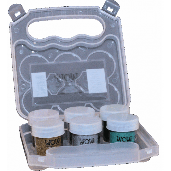 Wow! Embossing Powder Storage Case - Empty-Holds 6